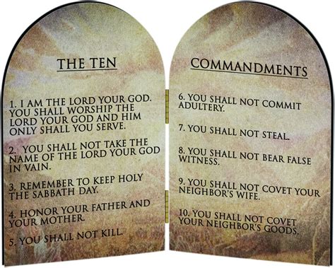 the 10 commandments in order
